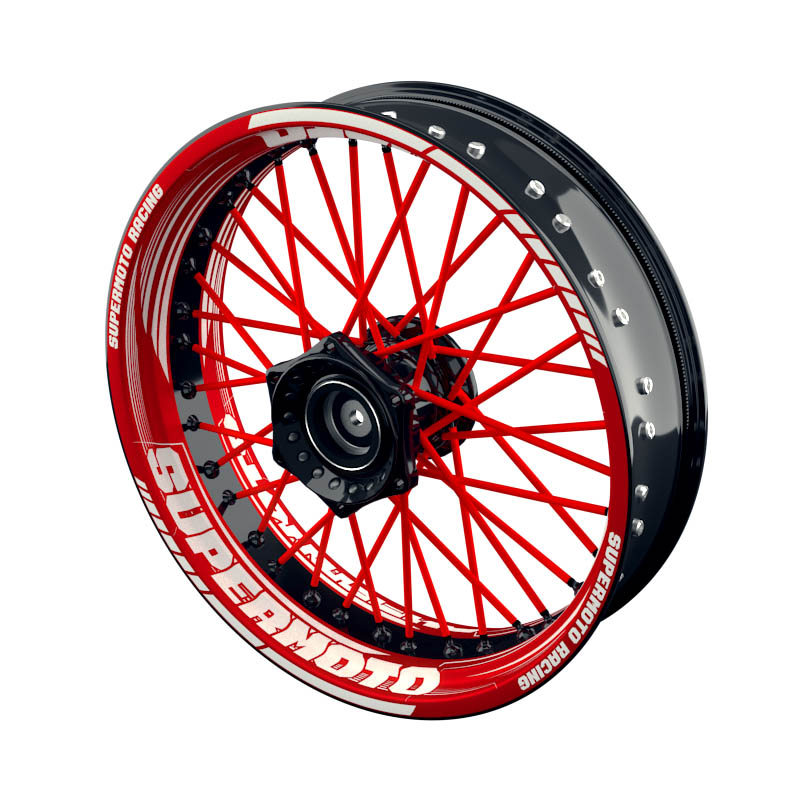 Supermoto - Rim Decals Design Saw inkl. Spokes