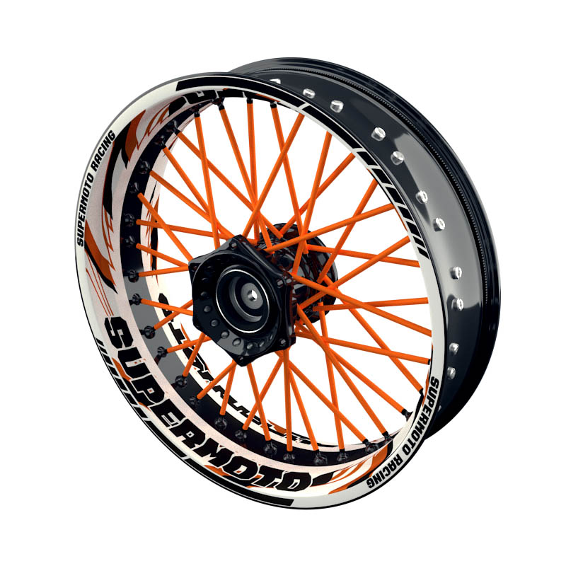 Supermoto - Rim Decals Design Razor W inkl. Spokes