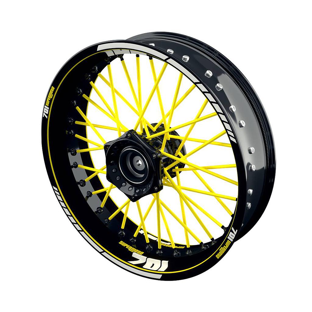 Felgenaufkleber Husqvarna 701 Motorrad Supermoto Clean Wheelsticker Premium