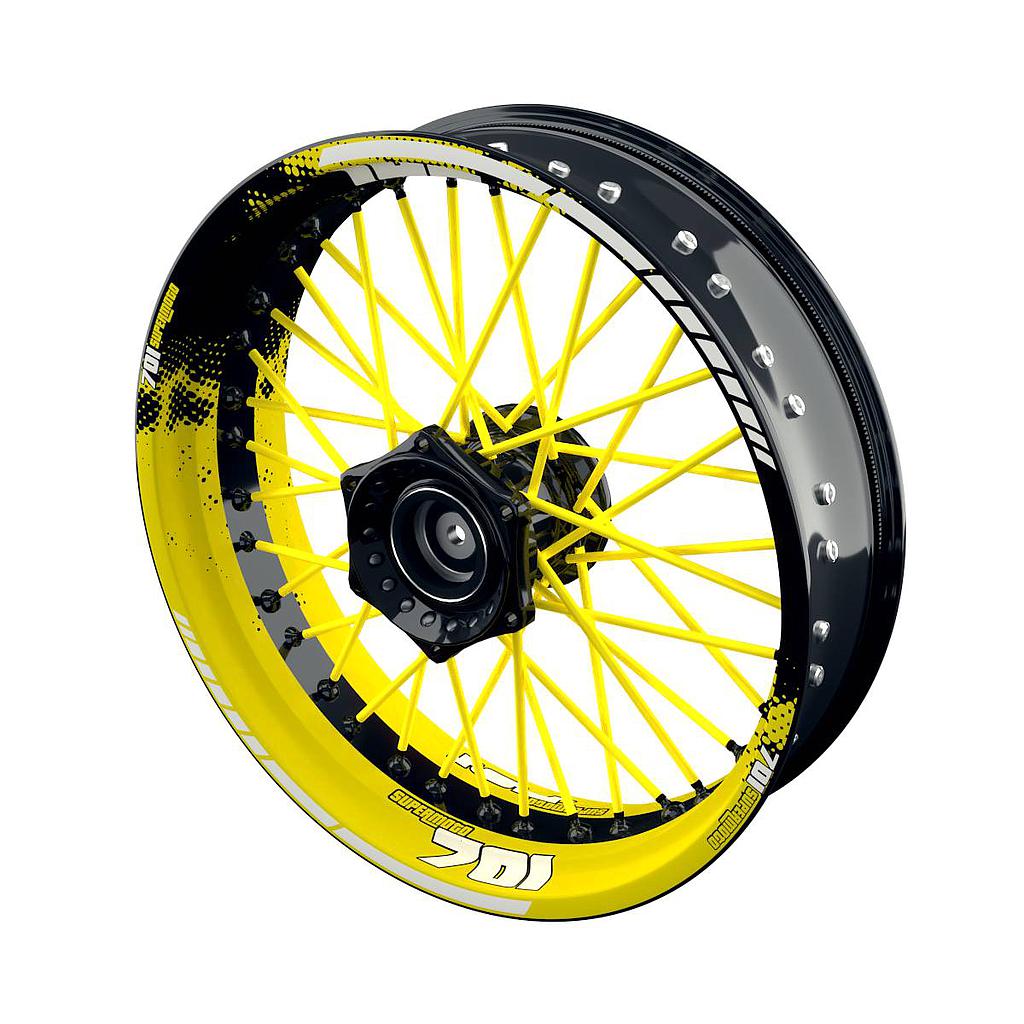 Felgenaufkleber Husqvarna 701 Motorrad Supermoto DOTS Wheelsticker Premium