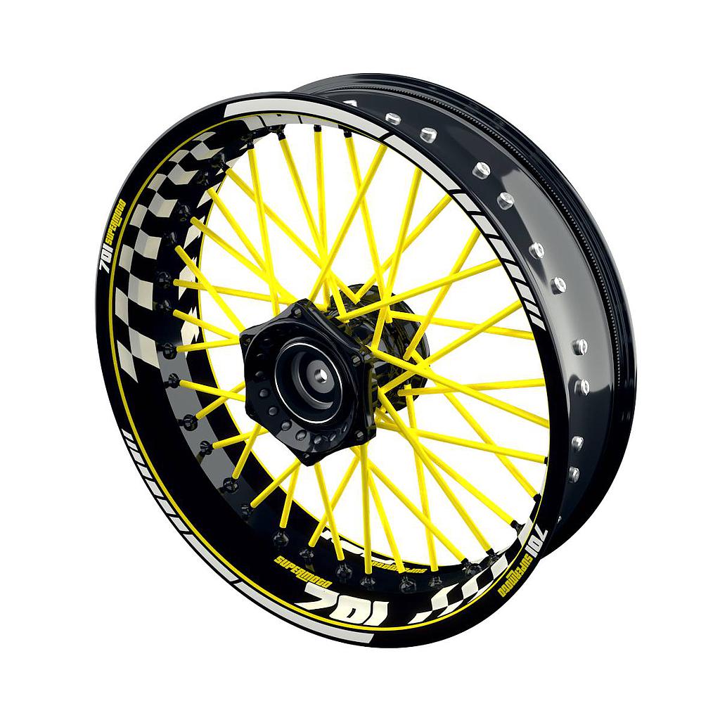 Felgenaufkleber für Husqvarna 701 Supermoto Grid Wheelsticker Premium