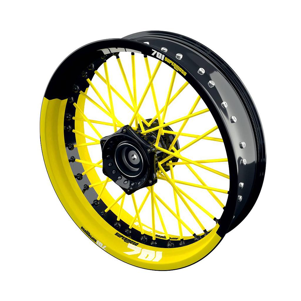 701 Rim Decals Supermoto halb halb Wheelsticker Premium