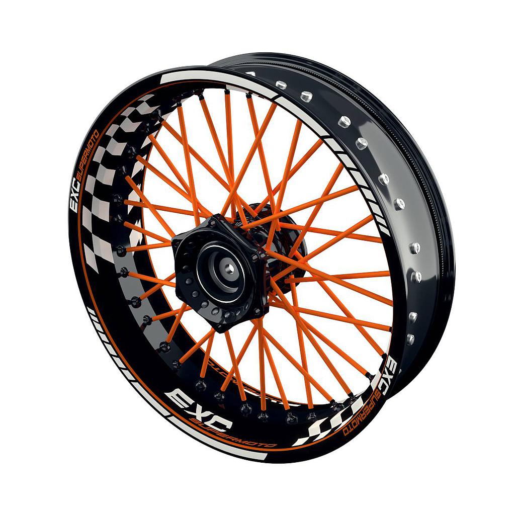 Felgenaufkleber KTM EXC Supermoto Grid Wheelsticker Premium