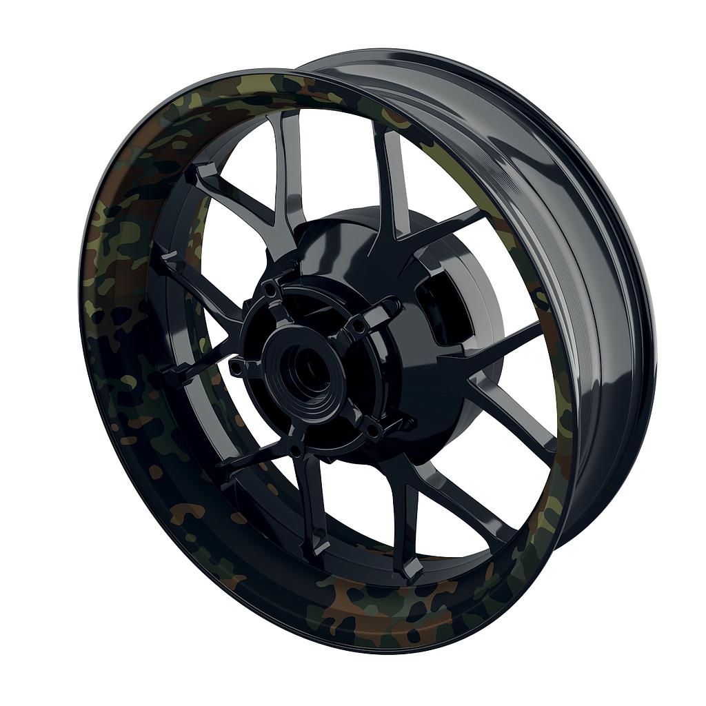 German camouflage Rim Decals  Wheelsticker Premium