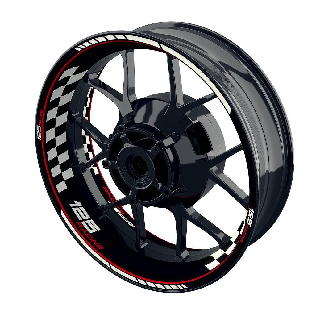 125 Racing Rim Decals Grid Wheelsticker Premium