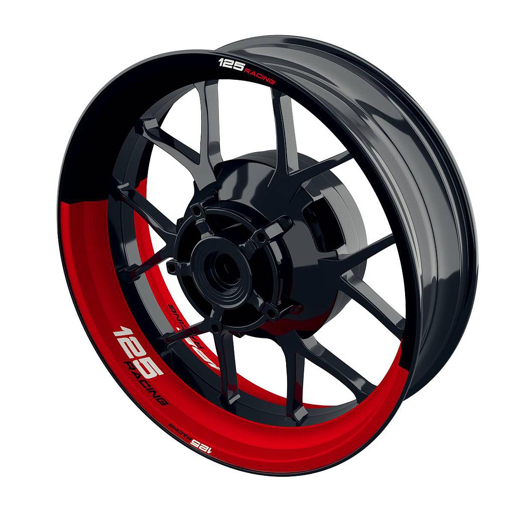 Felgenaufkleber 125 Racing halb halb Wheelsticker Premium