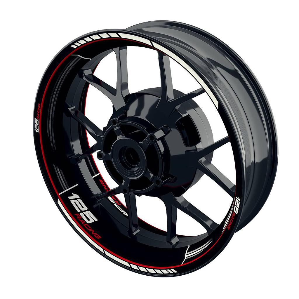 Felgenaufkleber 125 Racing Scratched Wheelsticker Premium