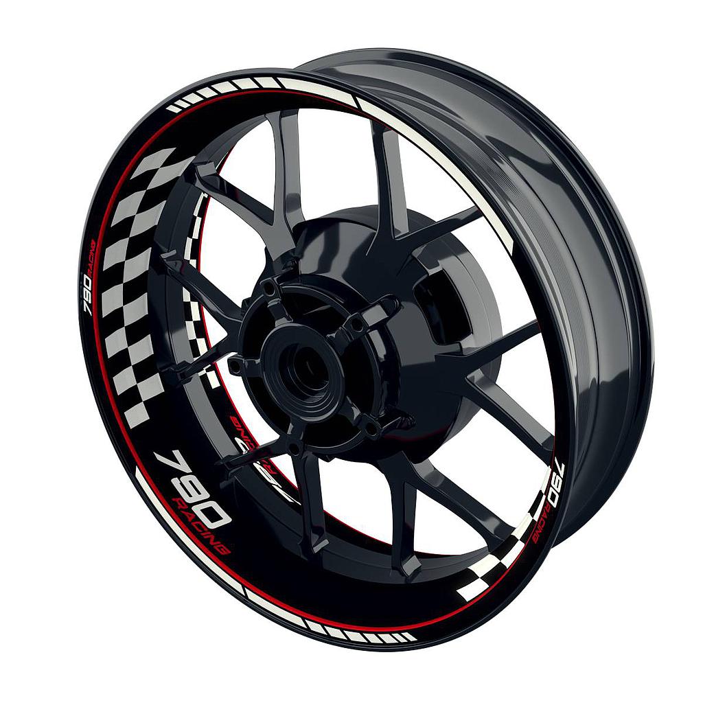 790 Racing Rim Decals Grid Wheelsticker Premium