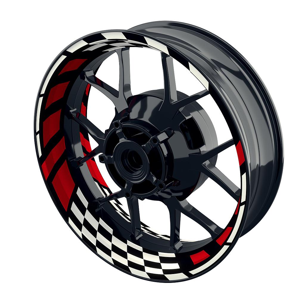 RACE black Rim Decals  Wheelsticker Premium