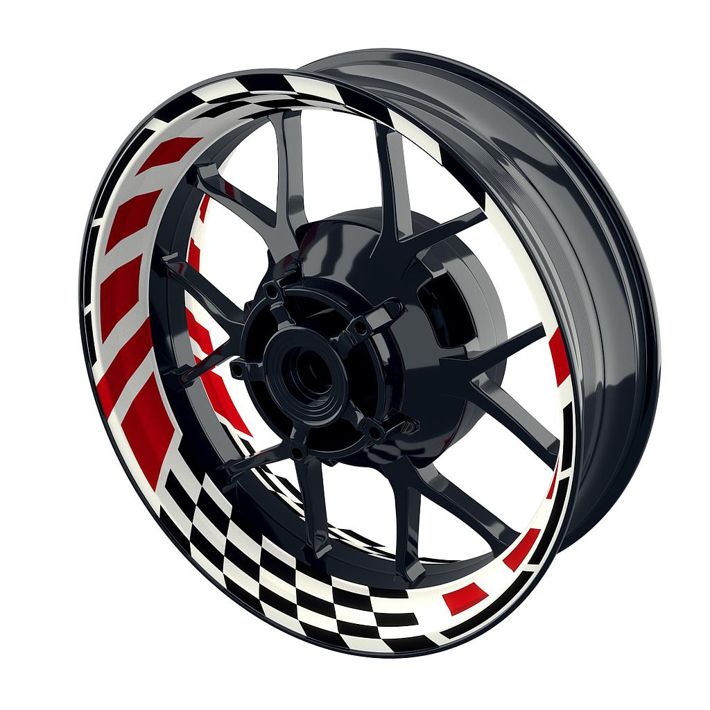 Felgenaufkleber Renngrib Design GRID2 V2 geteilt Wheelsticker