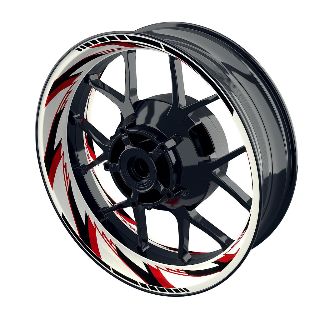 Felgenaufkleber Tires schwarz Premium geteilt Wheelsticker