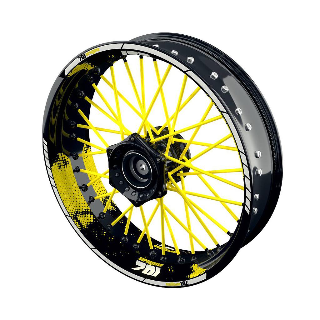 701 Supermoto Dots Rim Decals Wheelsticker Premium splitted