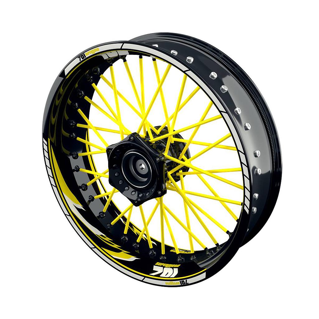 701 Supermoto Razor Felgenaufkleber Wheelsticker Premium geteilt