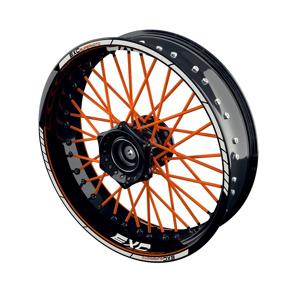 Felgenaufkleber KTM EXC Supermoto Clean Wheelsticker Premium geteilt