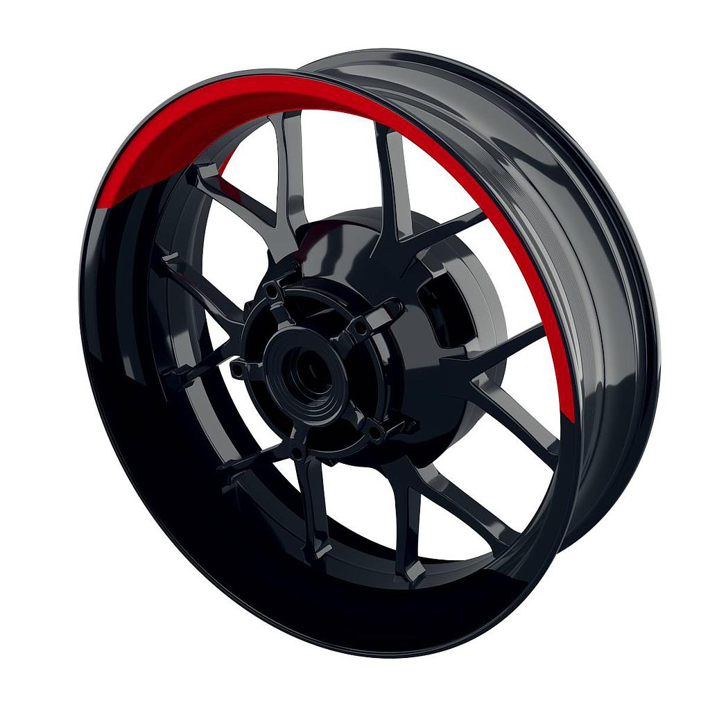 halb halb black Rim Decals Wheelsticker Premium splitted