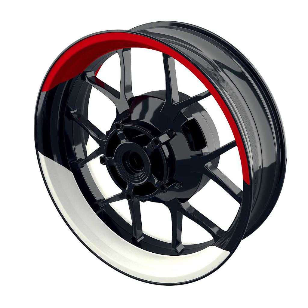 Felgenaufkleber Racing 690 halb halb Premium geteilt Wheelsticker