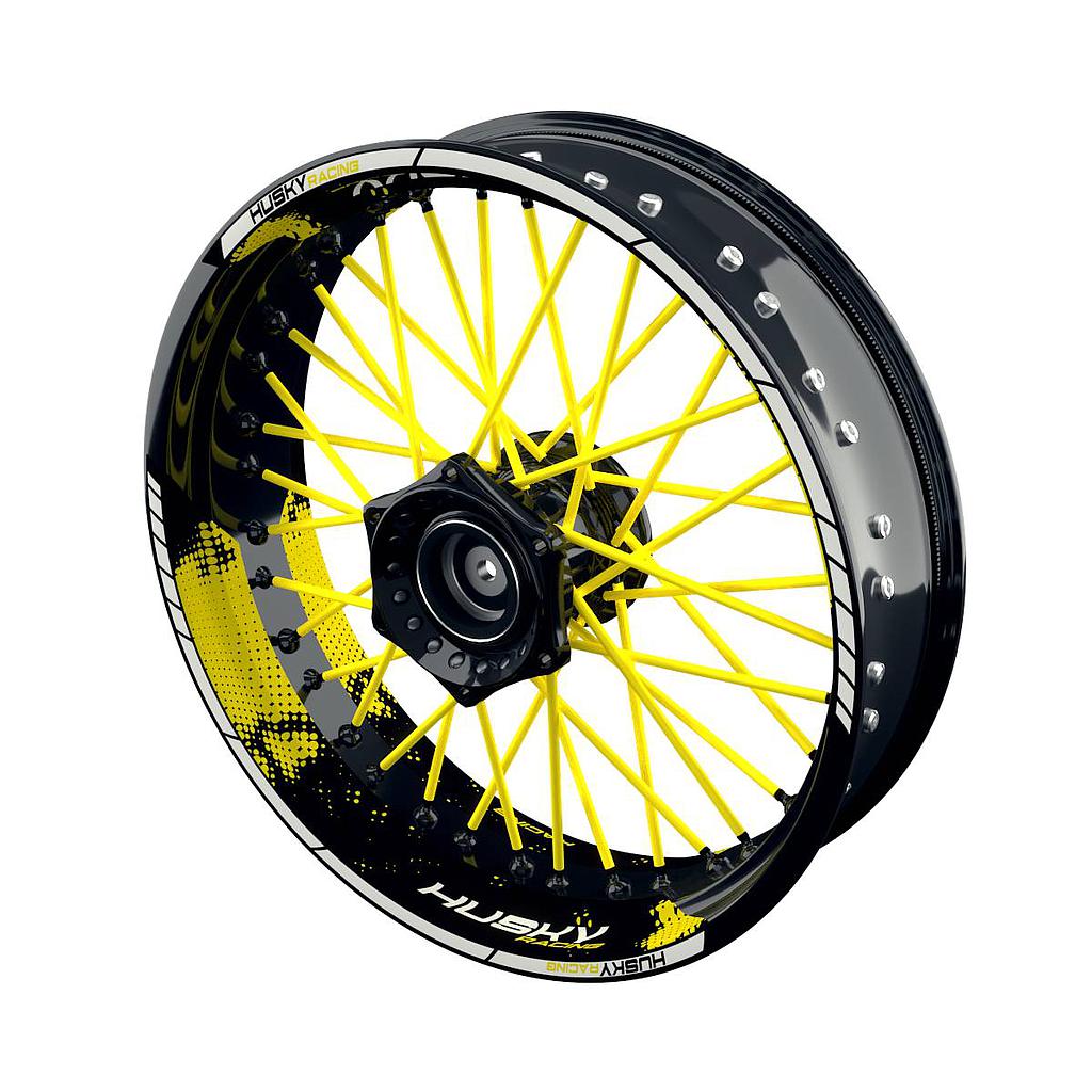 HUSKY Racing Dots Felgenaufkleber Wheelsticker Premium geteilt