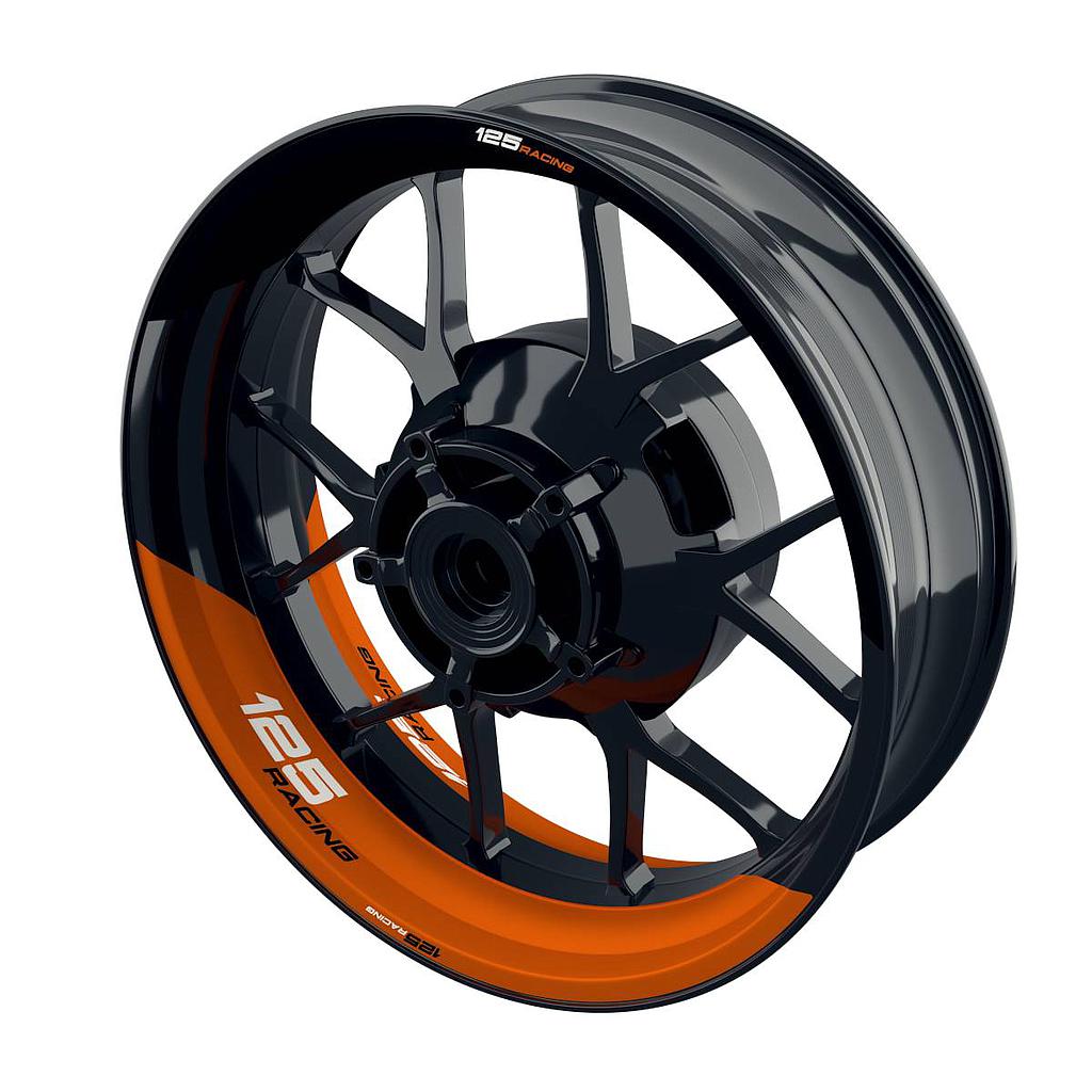 Racing 125 halb halb Rim Decals Wheelsticker Premium splitted