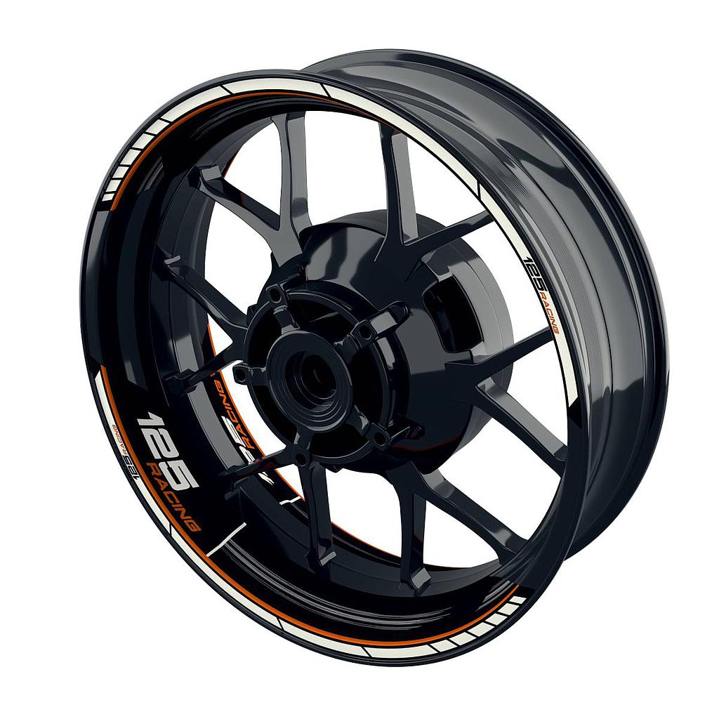 Felgenaufkleber Racing 125 Scratched Wheelsticker Premium geteilt