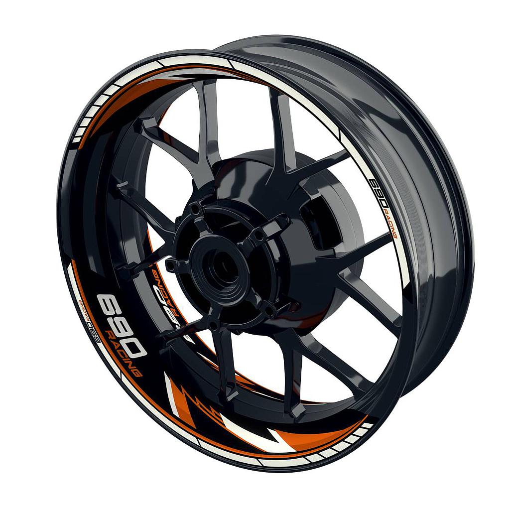 Felgenaufkleber KTM Duke 690 Razor Wheelsticker Premium geteilt