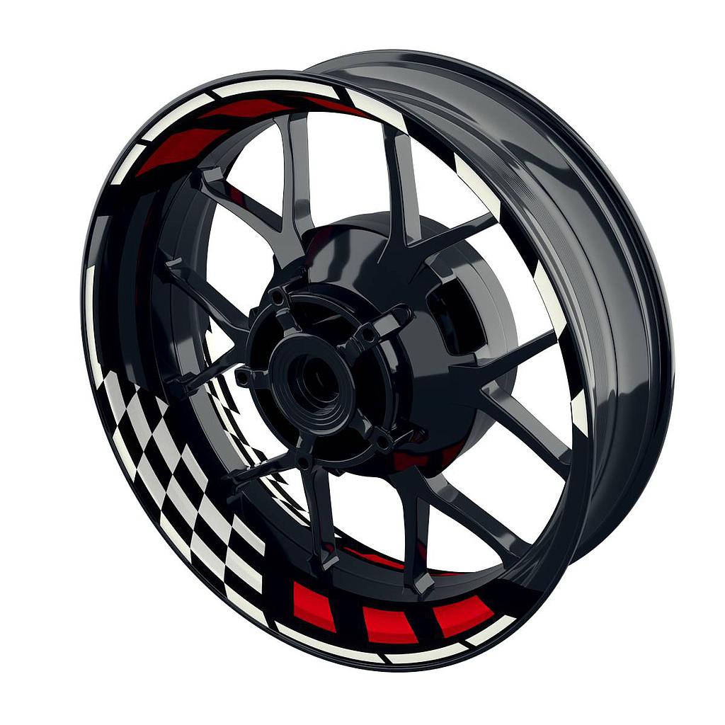 Felgenaufkleber RACE schwarz Wheelsticker Premium geteilt