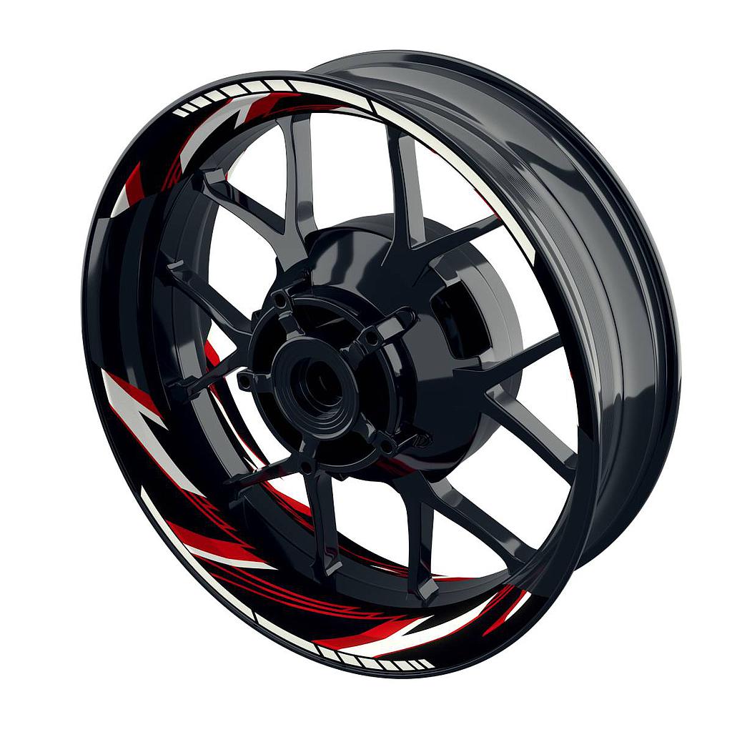 RAZOR black Rim Decals Wheelsticker Premium splitted