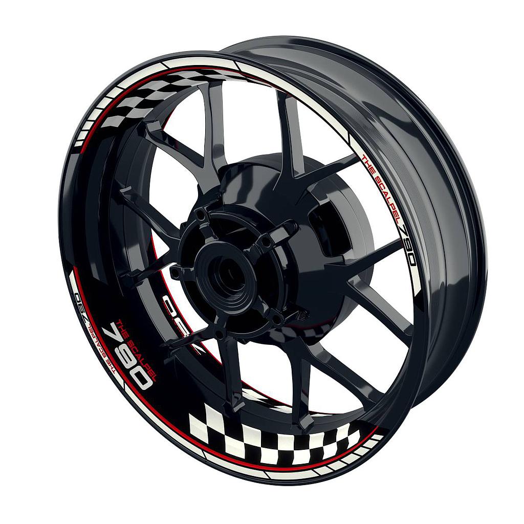 THE SCALPEL 790 Grid Rim Decals Wheelsticker Premium splitted