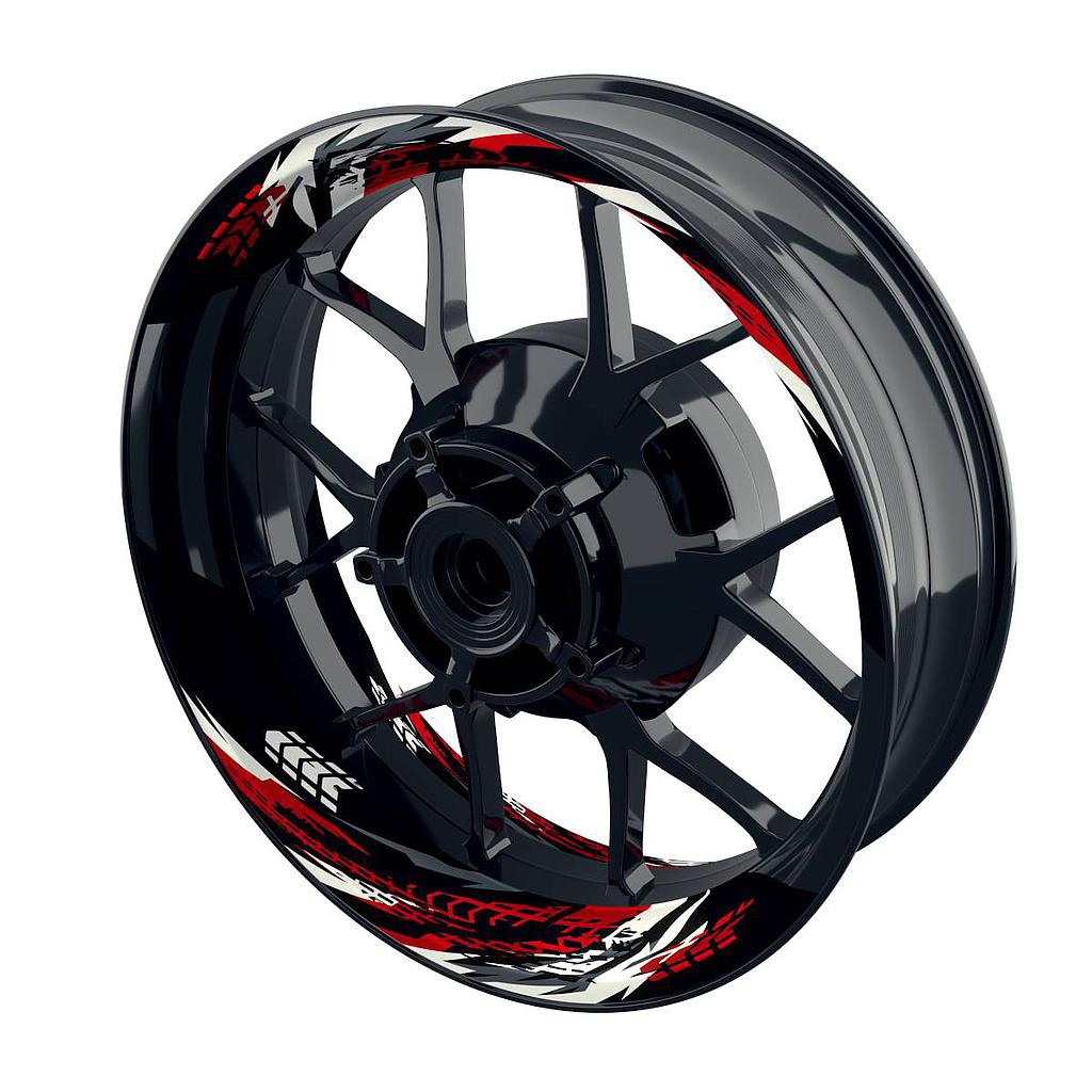 Tires black Rim Decals Wheelsticker Premium splitted