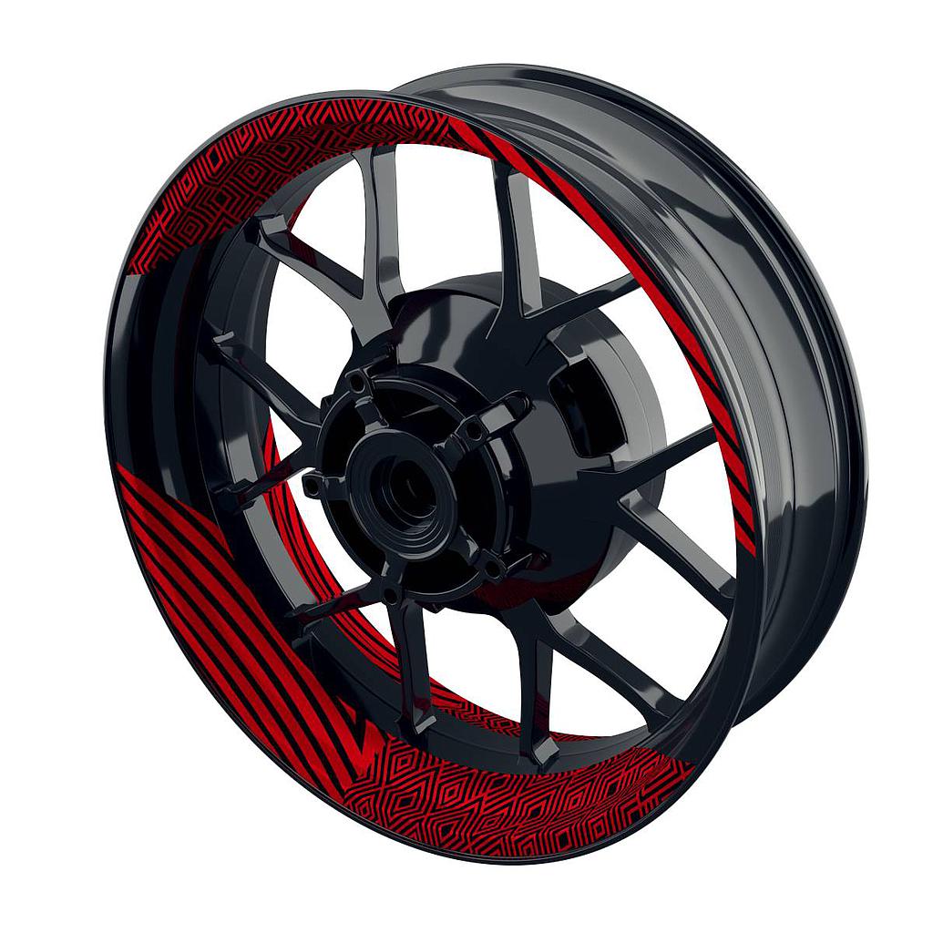 Trouble black Rim Decals Wheelsticker Premium splitted