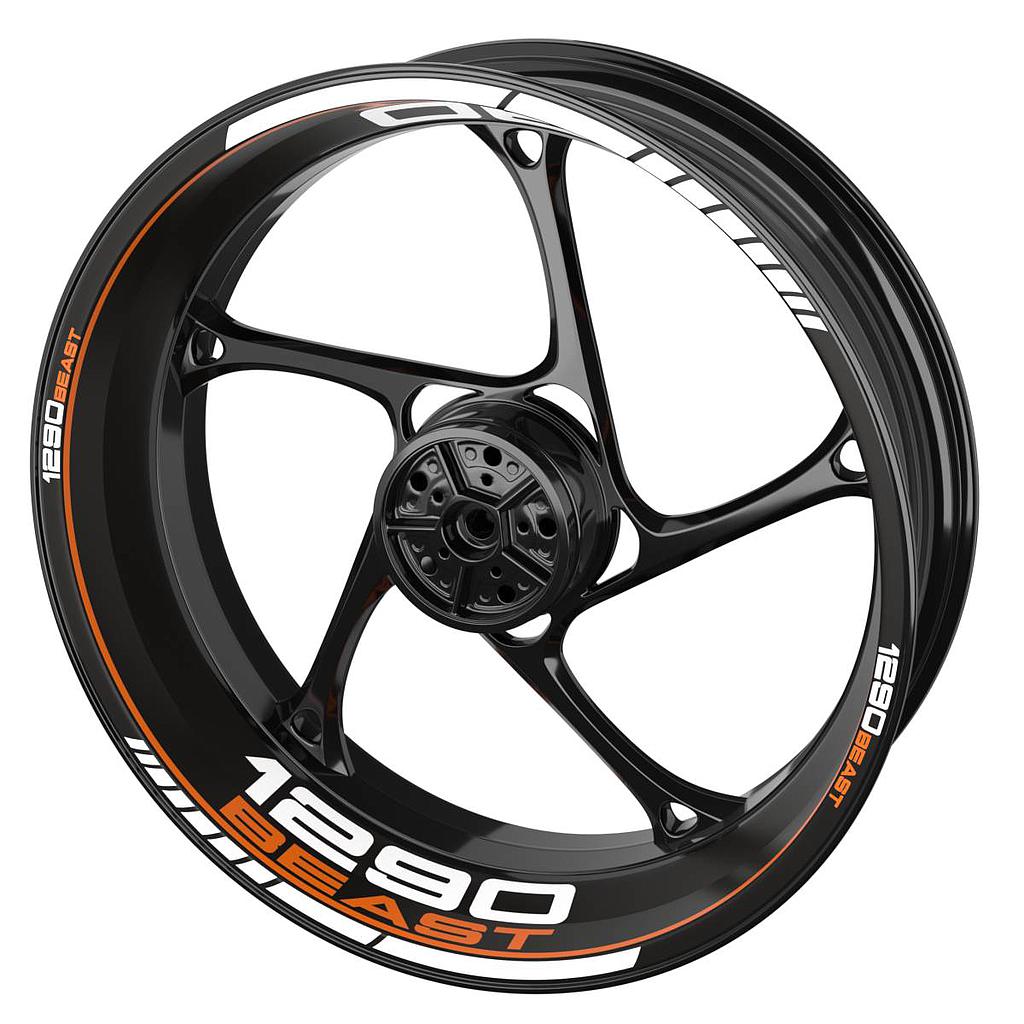 Rim Decals for KTM 1290 Beast Rim Decals Clean black Wheelsticker Premium