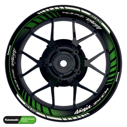 [41286-09-KM] Kawasaki Ninja ZX-10R Rim Decals Design Techno