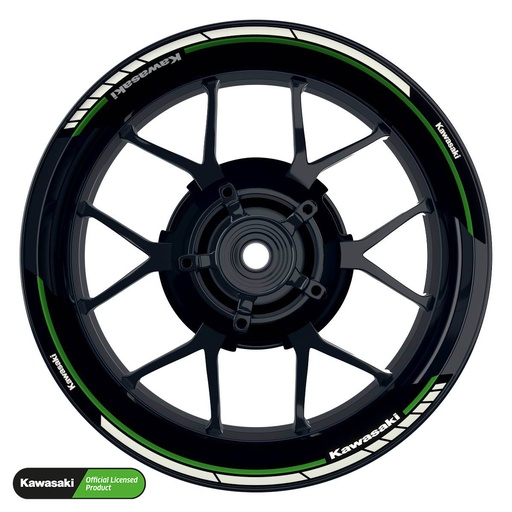 [41222-07-KM] Kawasaki Rim Decals splitted Design Clean