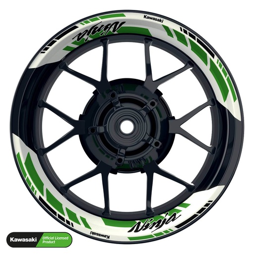 [41262-07-KM] Kawasaki Ninja Rim Decals splitted Design GRID2 V2