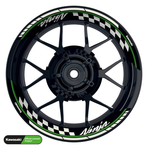 [41263-07-KM] Kawasaki Ninja Rim Decals splitted Design Grid