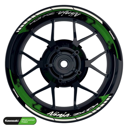 [41289-07-KM] Kawasaki ZX-10R Rim Decals splitted Design Dots