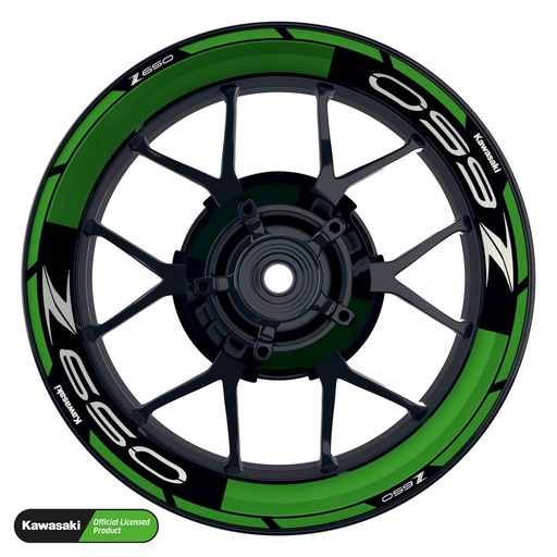 [42000-09-KM] Kawasaki Z650 Rim Decals Design V1