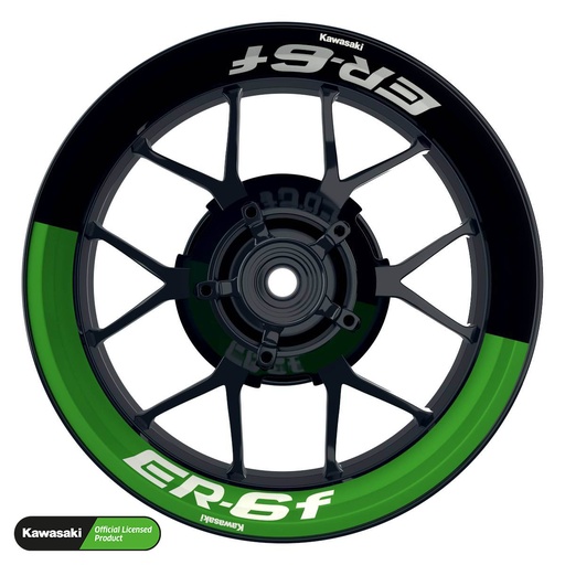 [42063-09-KM] Kawasaki ER6F Rim Decals Design Fifty Fifty V1