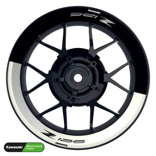 [42090-09-KM] Kawasaki Z125 Rim Decals Design Fifty Fifty V2