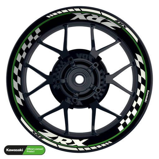 [42100-09-KM] Kawasaki ZRX Felgenaufkleber Design Grid