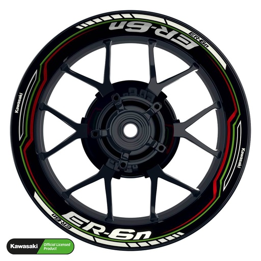 [42160-09-KM] Kawasaki ER6N Rim Decals Design Lightning