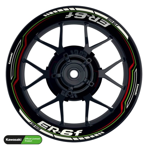 [42166-09-KM] Kawasaki ER6F Rim Decals Design Lightning