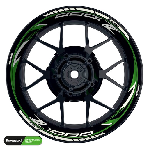 [42173-09-KM] Kawasaki Z1000 Rim Decals Design Razor