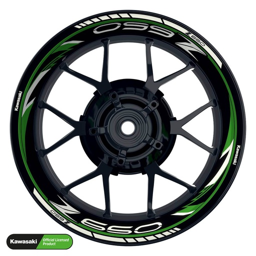 [42179-09-KM] Kawasaki Z650 Rim Decals Design Razor