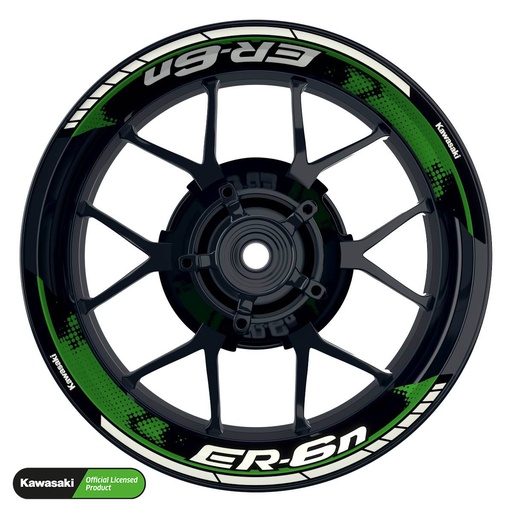 [42269-07-KM] Kawasaki ER6N Rim Decals splitted Design Dots