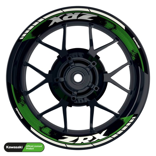 [42271-07-KM] Kawasaki ZRX Rim Decals splitted Design Dots