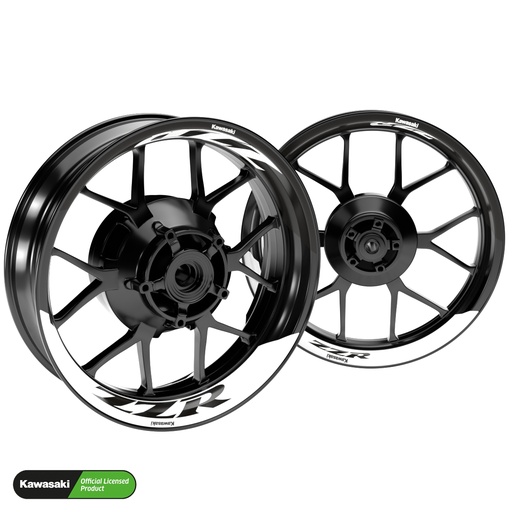 [42307-07-KM] Kawasaki ZZR Rim Decals splitted Design Fifty Fifty V2