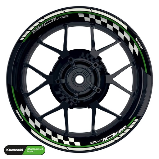 [42335-07-KM] Kawasaki ZX-10RR Rim Decals splitted Design GRID