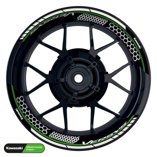 [42392-07-KM] Kawasaki Versys Rim Decals splitted Design Hexagon