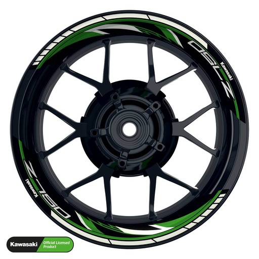 [42418-07-KM] Kawasaki Z750 Rim Decals splitted Design Razor