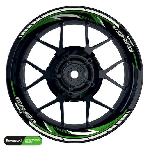 [42425-07-KM] Kawasaki ER6N Rim Decals splitted Design Razor